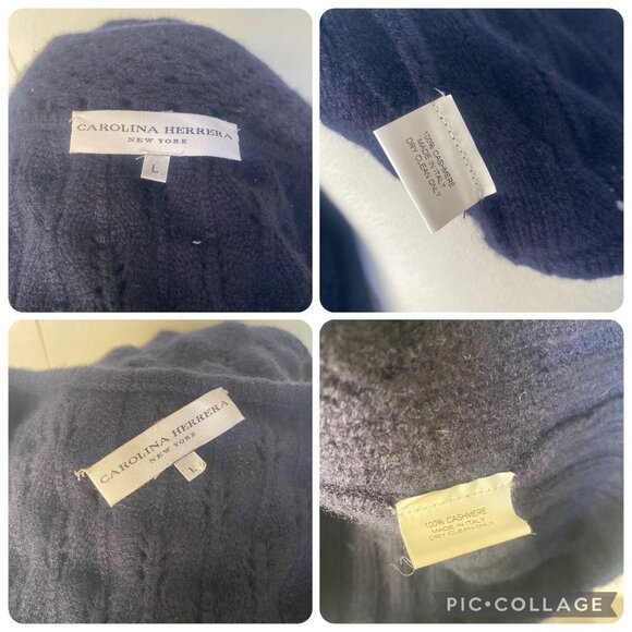 Carolina Herrera Cashmere Sleeveless Long Sweater Shrug Cardigan Set - Picture 4 of 9